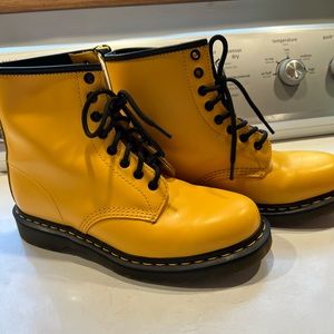 Women’s yellow Dr Marten’s